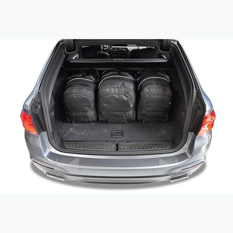 KJUST BMW 5 Touring set di borse per il bagagliaio 2017-2023 5 pezzi nero 14