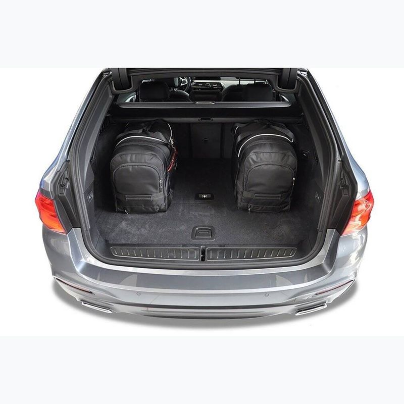 KJUST BMW 5 Touring set di borse per il bagagliaio 2017-2023 5 pezzi nero 15