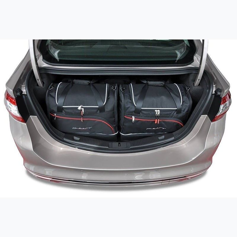 KJUST Ford Mondeo Limousine 2014-2021 set di borse per bagagliaio 5 pezzi nero 15