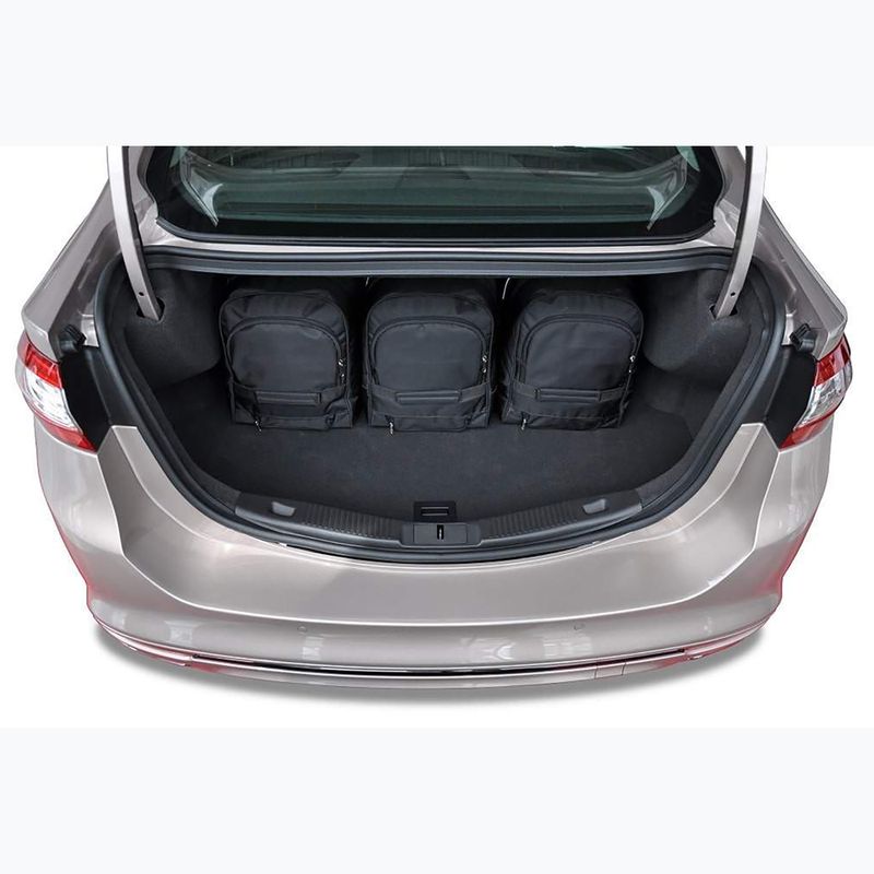 KJUST Ford Mondeo Limousine 2014-2021 set di borse per bagagliaio 5 pezzi nero 17
