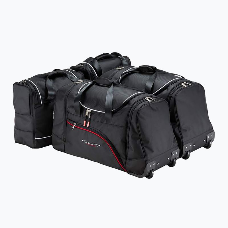 KJUST BMW 5 Limousine set di borse per bagagliaio 2016-2023 4 pezzi nero 2