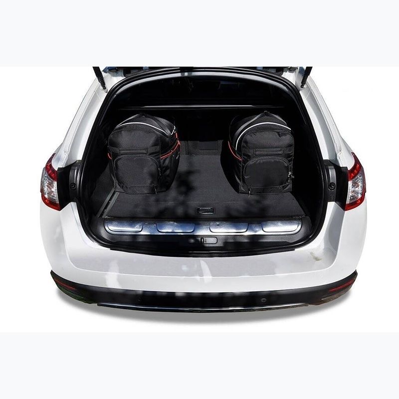 Set di borse portabagagli KJUST Peugeot 508 Rhx 2012-2014 5 pezzi nero. 15