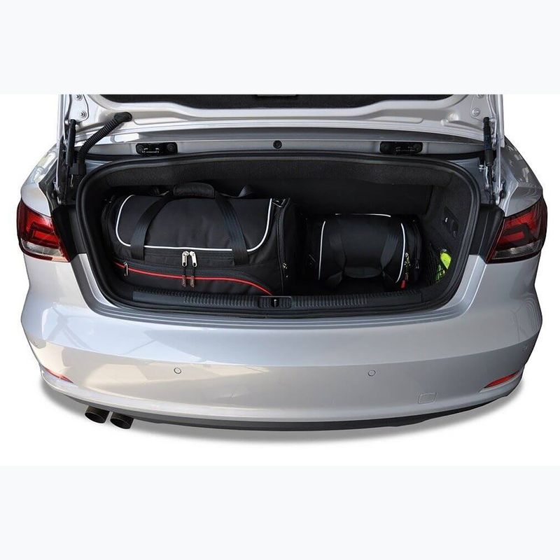 KJUST Audi A3 Cabrio 2014-2016 set di borse per il bagaglio 4 pezzi nero 15