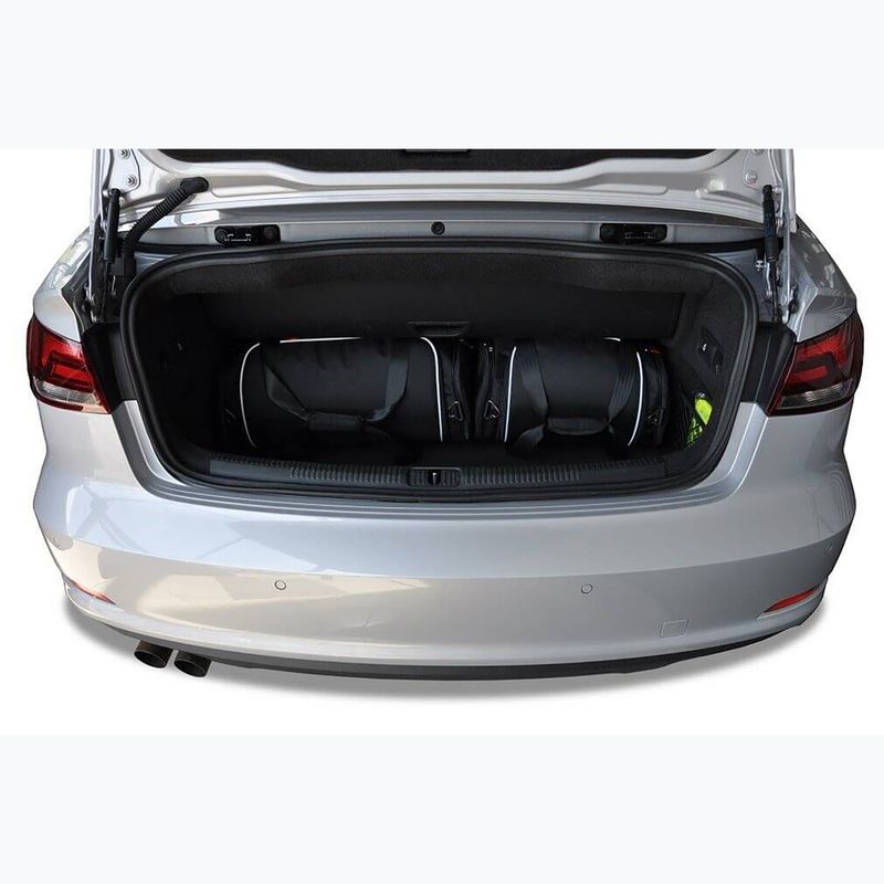 KJUST Audi A3 Cabrio 2014-2016 set di borse per il bagaglio 4 pezzi nero 16