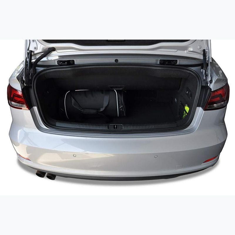 KJUST Audi A3 Cabrio 2014-2016 set di borse per il bagaglio 4 pezzi nero 17