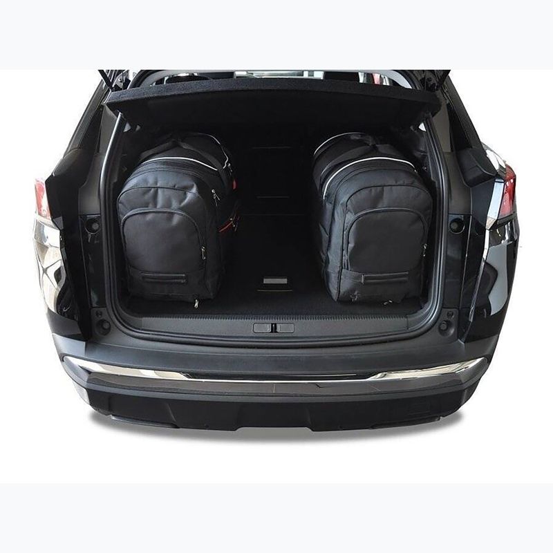 Set di borse portabagagli KJUST Peugeot 3008 2016+ 4 pezzi nero. 15