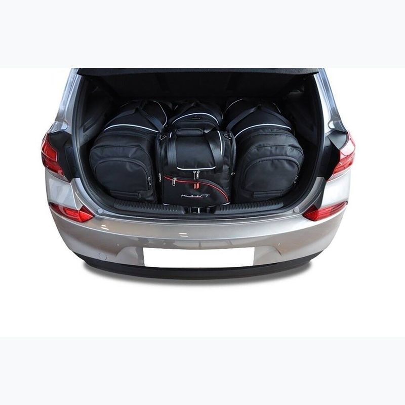 Set di borse da bagagliaio KJUST Hyundai I30 Hatchback 2017+ 4 pezzi nero 18