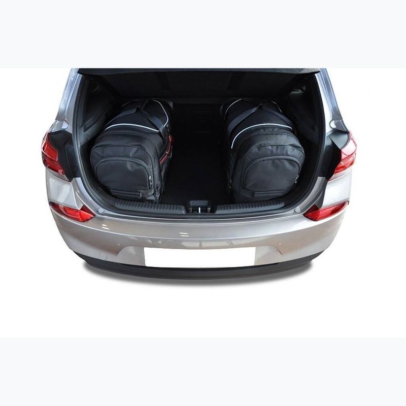 Set di borse da bagagliaio KJUST Hyundai I30 Hatchback 2017+ 4 pezzi nero 20