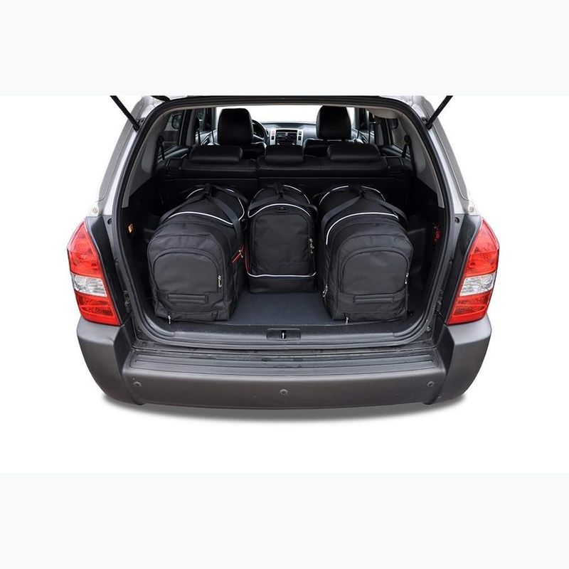 KJUST set borsa bagagliaio Hyundai Tucson 2004-2010 4 pezzi nero 17
