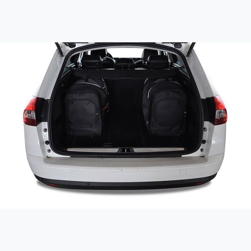 Set di borse per bagagliaio KJUST Citroen C5 Tourer 2008-2017 5 pezzi nero 16