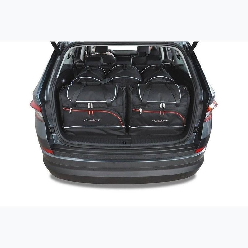 KJUST Skoda Kodiaq set di borse da bagagliaio 2016-2023 5 pezzi nero. 11