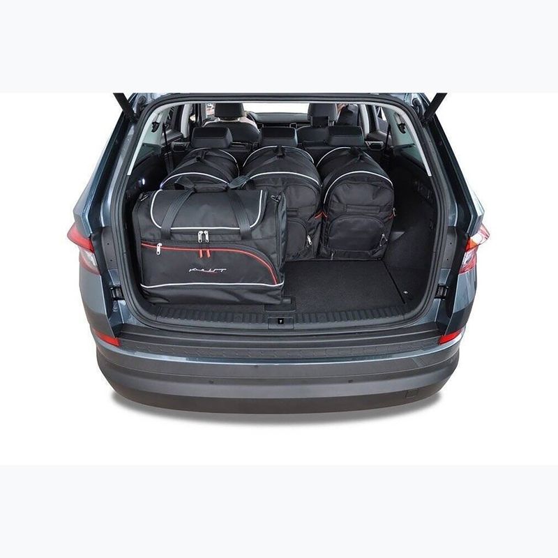 KJUST Skoda Kodiaq set di borse da bagagliaio 2016-2023 5 pezzi nero. 12