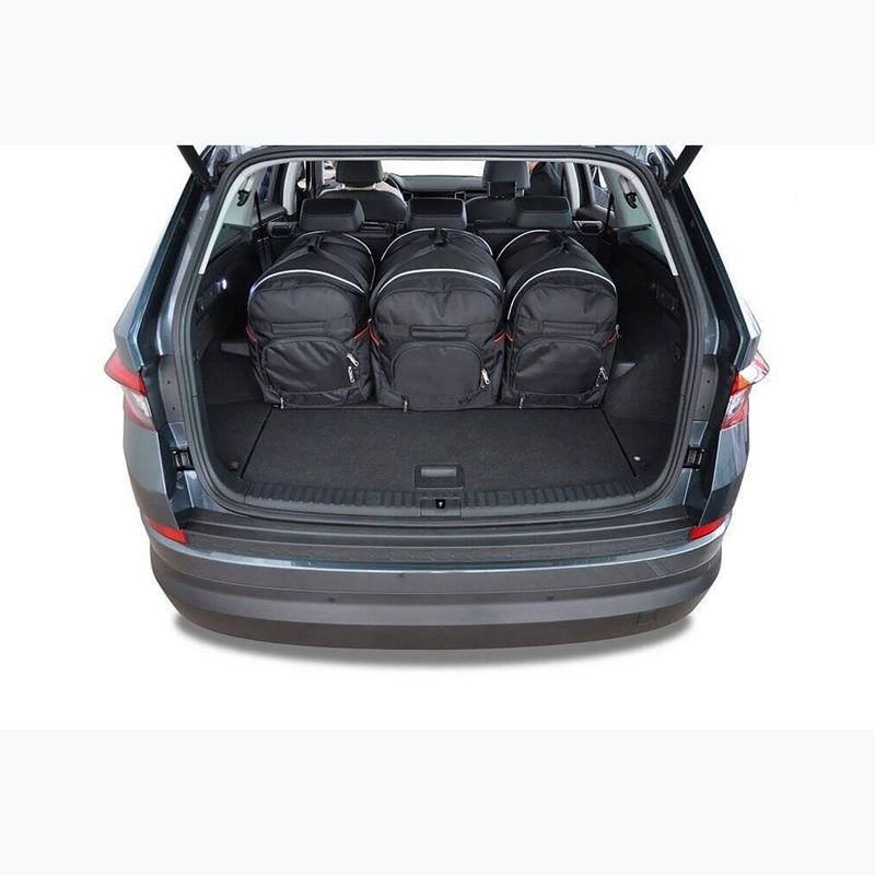 KJUST Skoda Kodiaq set di borse da bagagliaio 2016-2023 5 pezzi nero. 13
