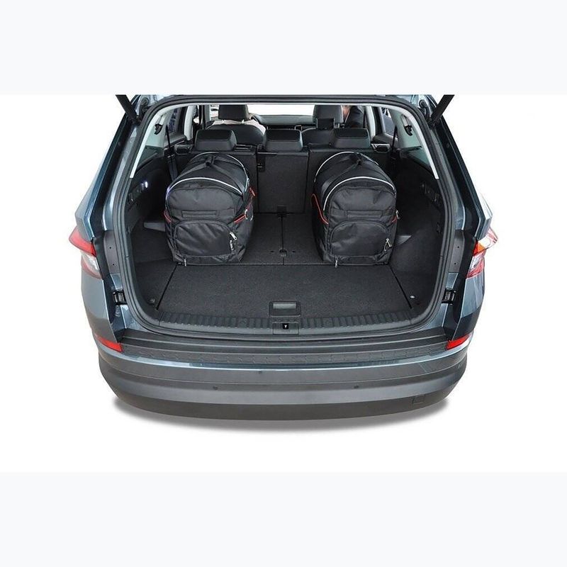 KJUST Skoda Kodiaq set di borse da bagagliaio 2016-2023 5 pezzi nero. 14