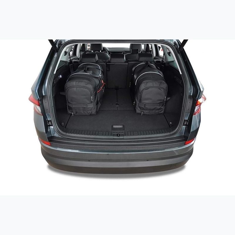 KJUST Skoda Kodiaq set di borse da bagagliaio 2016-2023 5 pezzi nero. 14
