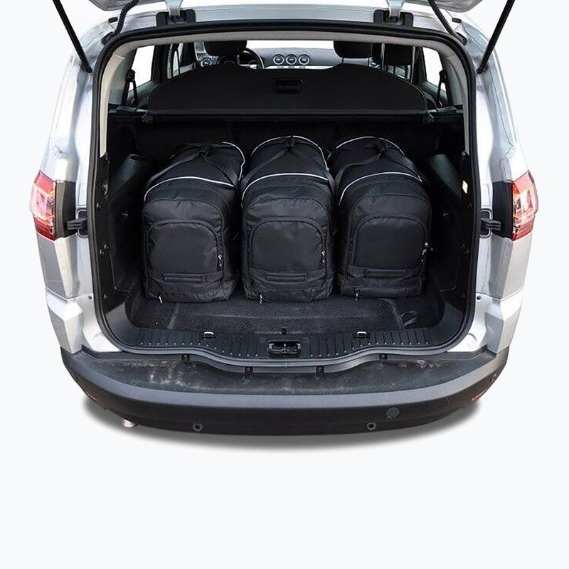 KJUST Ford S-Max set di borse per bagagliaio 2006-2015 5 pezzi nero 16