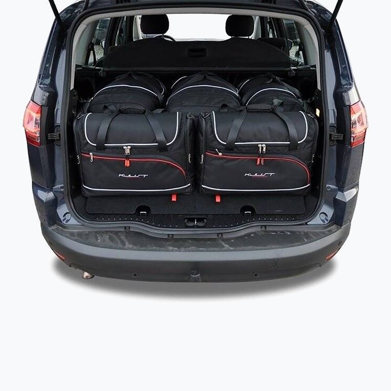 KJUST Ford S-Max set di borse per bagagliaio 2006-2015 5 pezzi nero 15