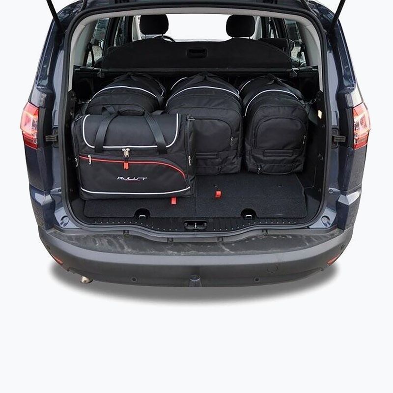 KJUST Ford S-Max set di borse per bagagliaio 2006-2015 5 pezzi nero 16