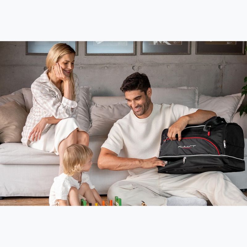 Set di borse per bagagliaio KJUST Fiat Tipo Hatchback 2016+ 4 pezzi nero 22