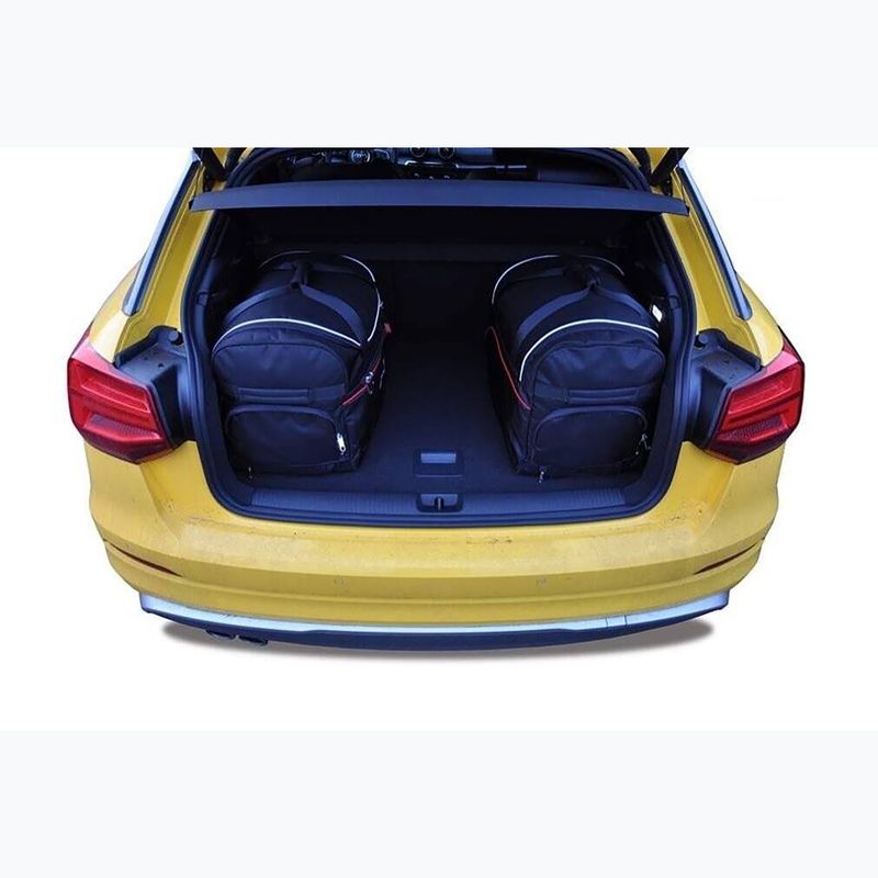 KJUST Audi Q2 set di borse per bagagliaio 2016+ 4 pezzi nero 18