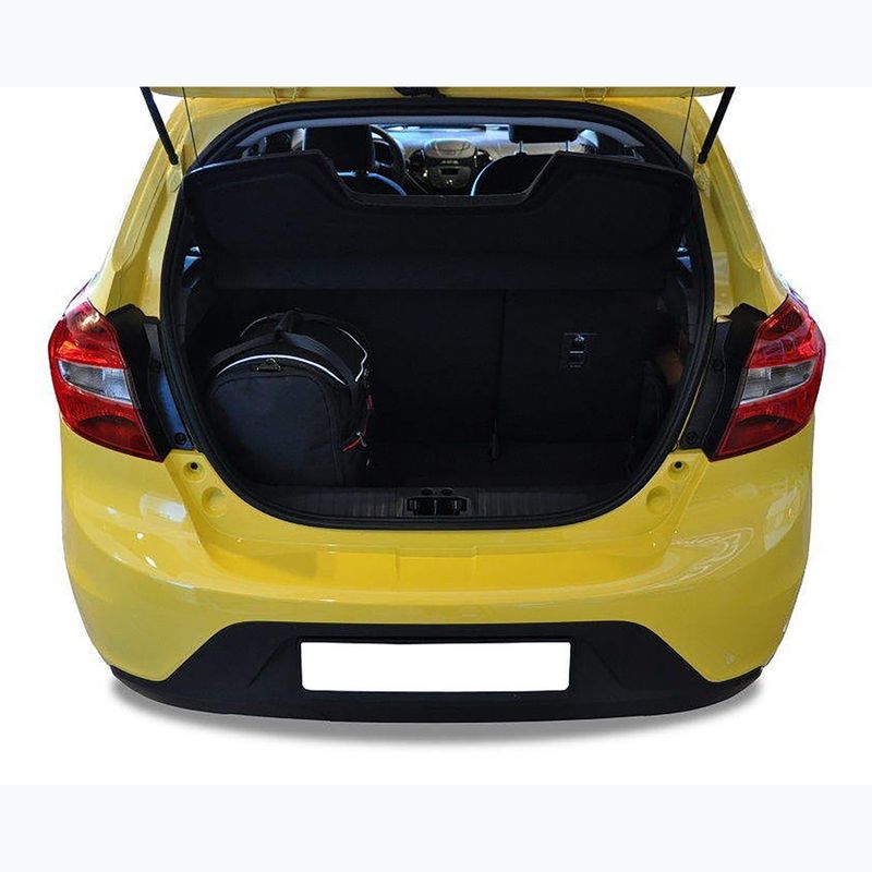 KJUST Ford Ka Plus 2017-2020 set di borse portabagagli 3 pezzi nero 11