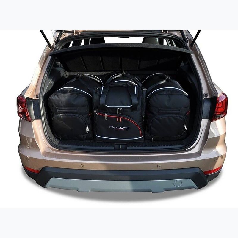 KJUST Seat Arona 2017+ set di 4 borse portabagagli nero. 12