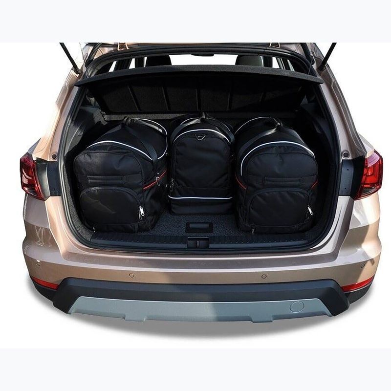 KJUST Seat Arona 2017+ set di 4 borse portabagagli nero. 13