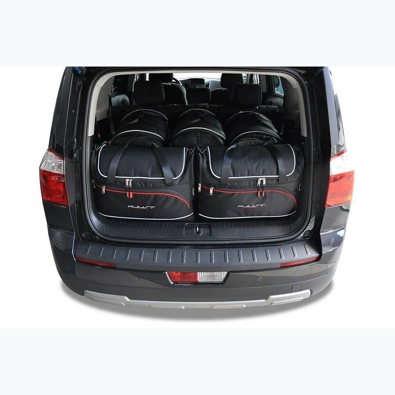 KJUST Chevrolet Orlando set di borse per bagagliaio 2010-2018 5 pezzi nero 14