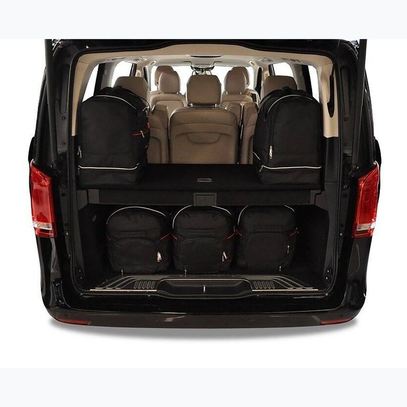 KJUST Mercedes-Benz V Long 2015+ set di 7 borse portabagagli nero. 14