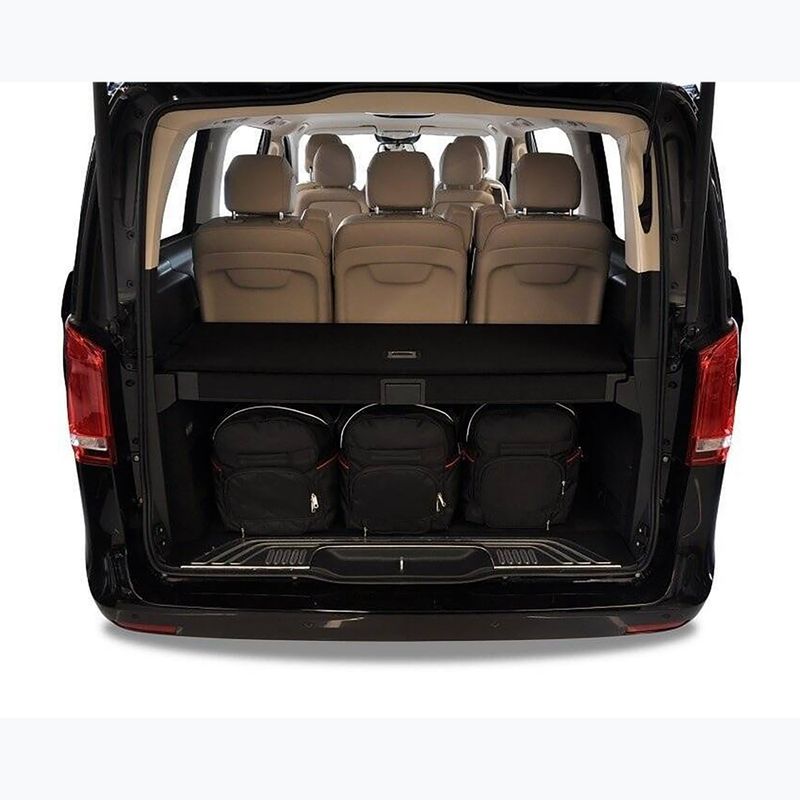 KJUST Mercedes-Benz V Long 2015+ set di 7 borse portabagagli nero. 15