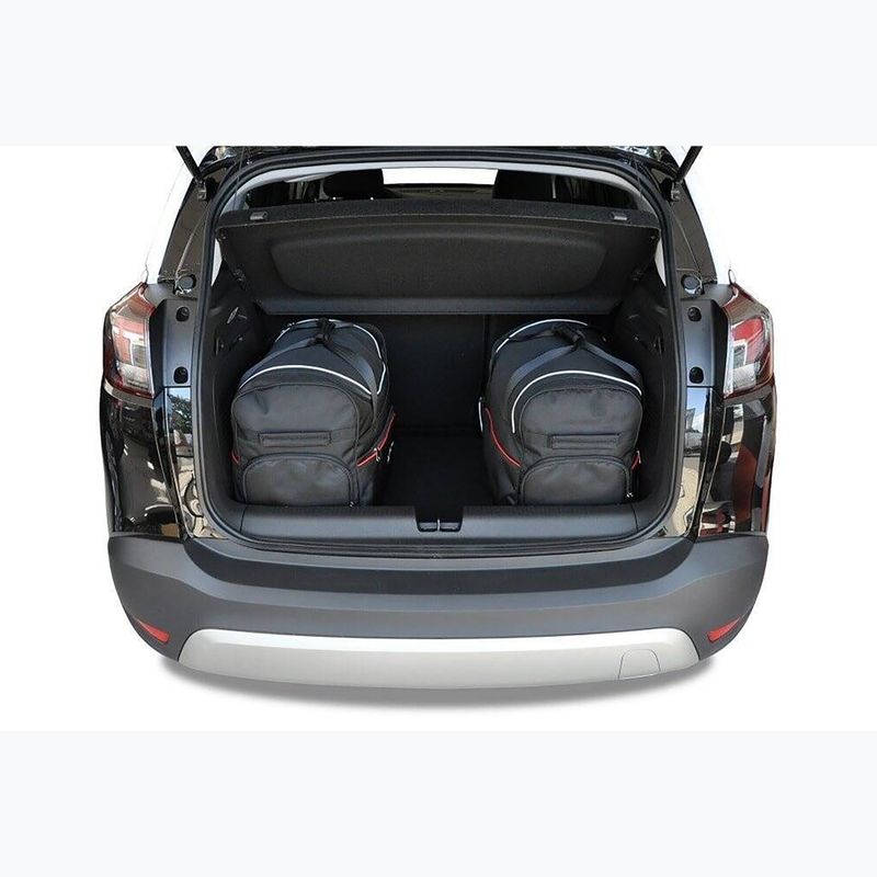 KJUST Set di borse per il bagaglio Opel Crossland X 2017+ 4 pezzi nero. 14