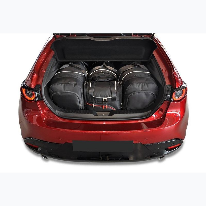 KJUST Mazda 3 Hatchback 2018+ set di 4 borse per bagagli nero. 13