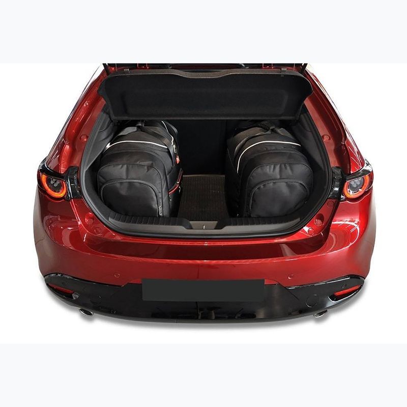 KJUST Mazda 3 Hatchback 2018+ set di 4 borse per bagagli nero. 15