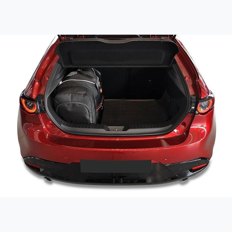 KJUST Mazda 3 Hatchback 2018+ set di 4 borse per bagagli nero. 16