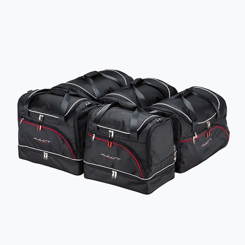 Set di borse portabagagli KJUST Peugeot 508 Sw 2018+ 5 pezzi nero.