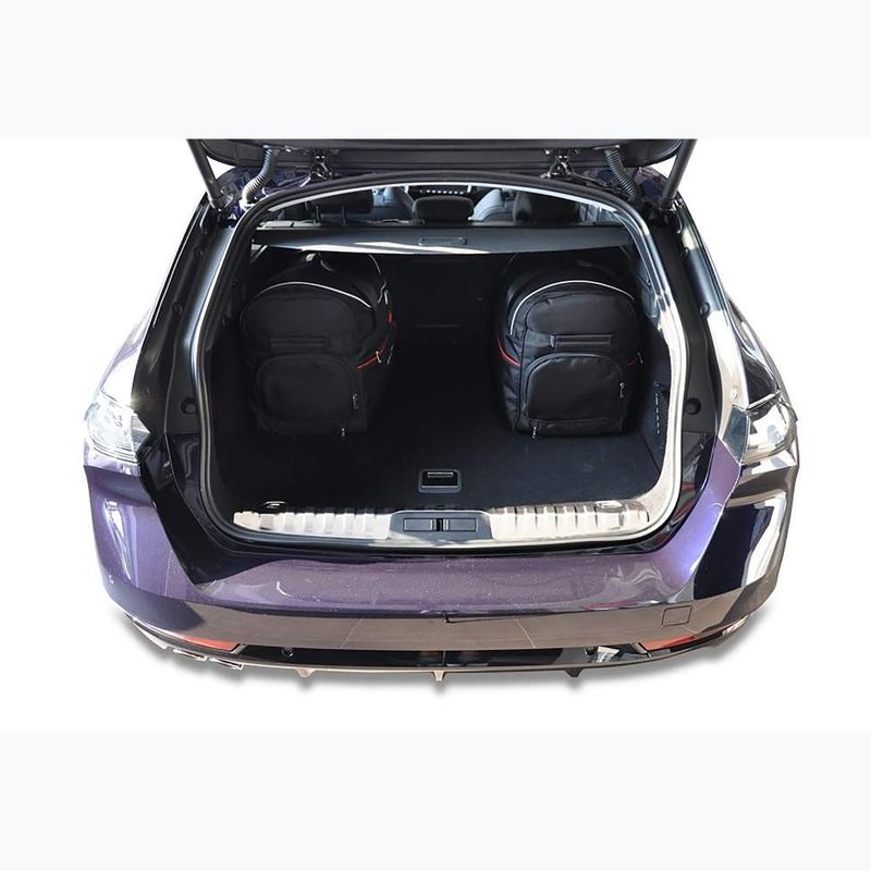 Set di borse portabagagli KJUST Peugeot 508 Sw 2018+ 5 pezzi nero. 14