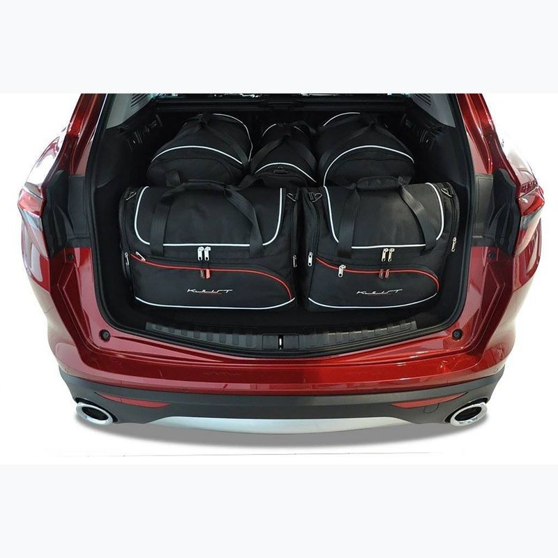 KJUST Alfa Romeo Stelvio 2017+ 5 set di borse portapacchi nero. 15