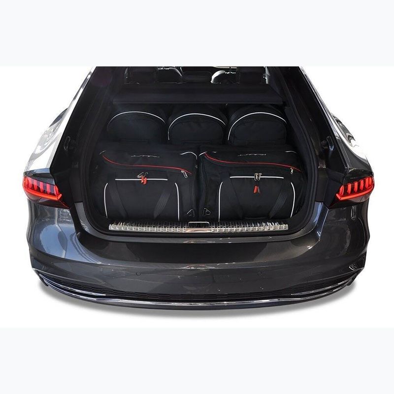 KJUST Audi A7 set borse bagagliaio 2017+ 5 pezzi nero 16