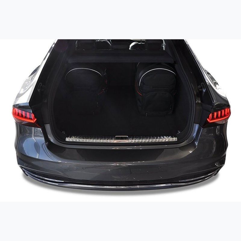 KJUST Audi A7 set borse bagagliaio 2017+ 5 pezzi nero 19