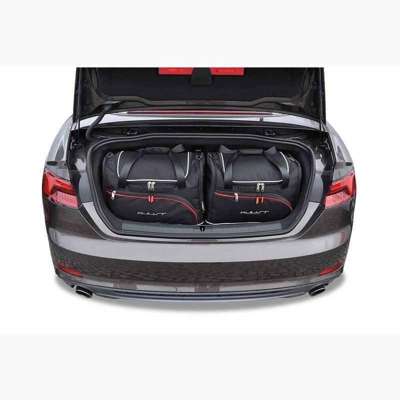 KJUST Audi A5 Cabrio 2017-2018 set di borse per il bagagliaio 4 pezzi nero 13
