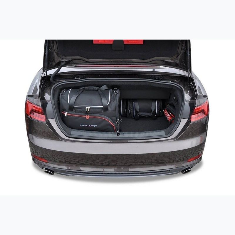 KJUST Audi A5 Cabrio 2017-2018 set di borse per il bagagliaio 4 pezzi nero 14