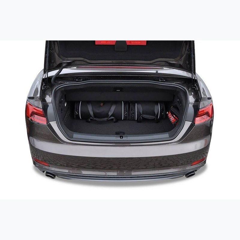 KJUST Audi A5 Cabrio 2017-2018 set di borse per il bagagliaio 4 pezzi nero 15
