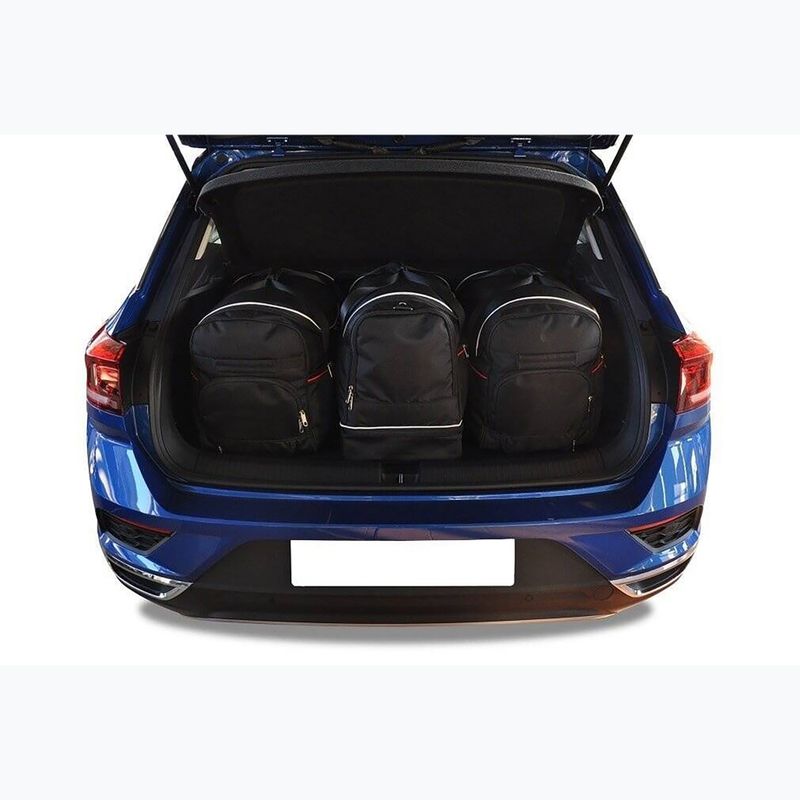 KJUST Volkswagen T-Roc 2017+ set di borse per il bagaglio 3 pezzi nero. 11