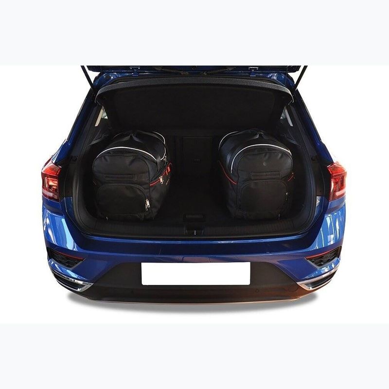 KJUST Volkswagen T-Roc 2017+ set di borse per il bagaglio 3 pezzi nero. 12