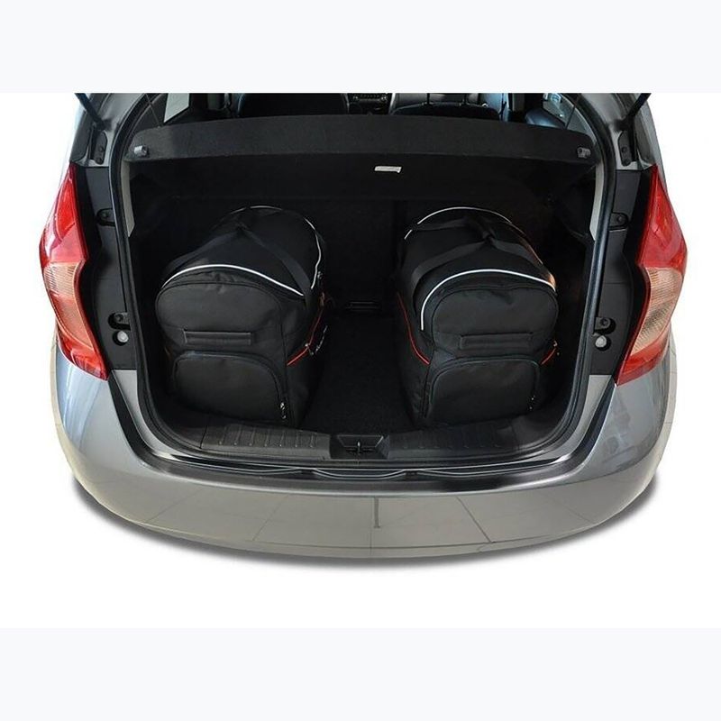 KJUST Nissan Note 2013-2016 Set di borse per il vano bagagli 3 pezzi nero. 12