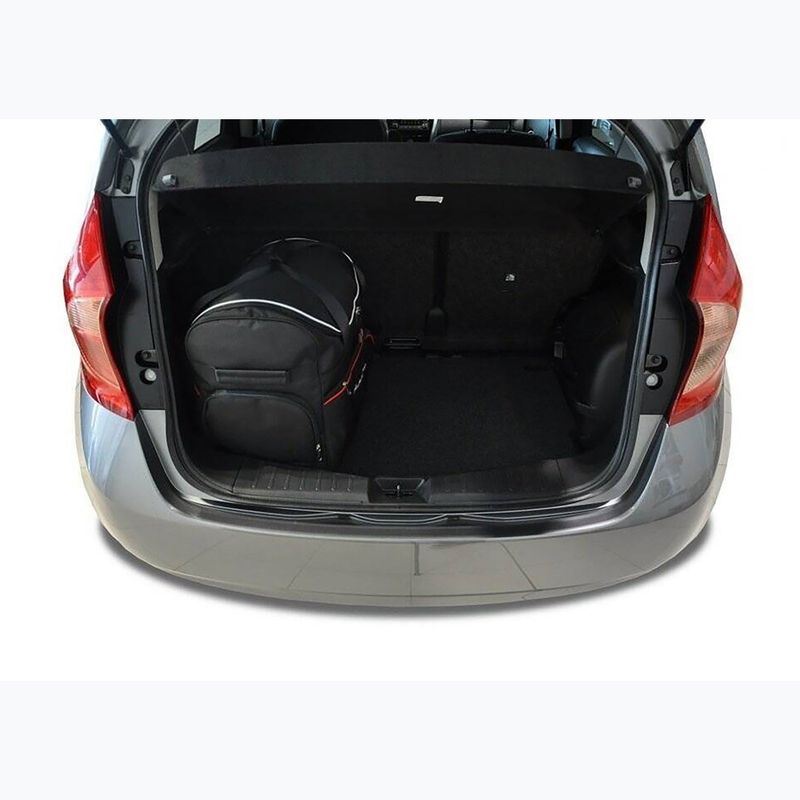 KJUST Nissan Note 2013-2016 Set di borse per il vano bagagli 3 pezzi nero. 13