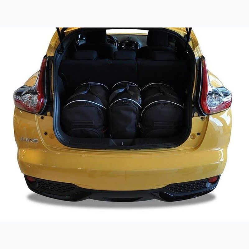 KJUST Nissan Juke 2010-2019 set di borse per bagagliaio 3 pezzi nero. 12
