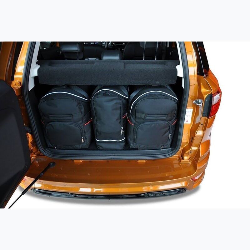KJUST Ford Ecosport 2017+ set di borse portabagagli 3 pezzi nero 14