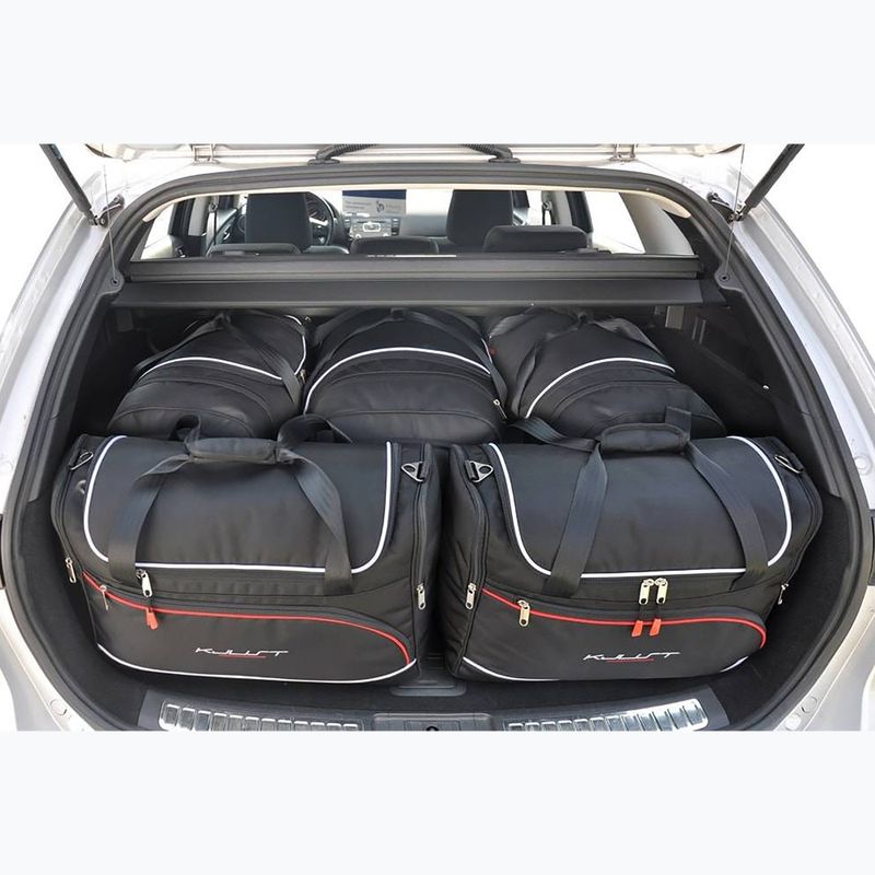 KJUST Mazda 6 station wagon set di borse per il bagaglio 2007-2012 5 pezzi nero 12