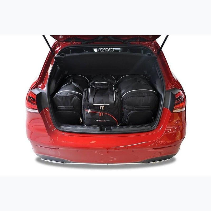KJUST Mercedes-Benz A Hatchback set di borse per il bagaglio 2018+ 4 pezzi nero. 10